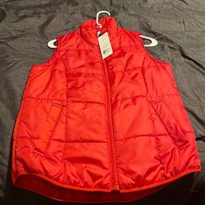 Red bubble vest